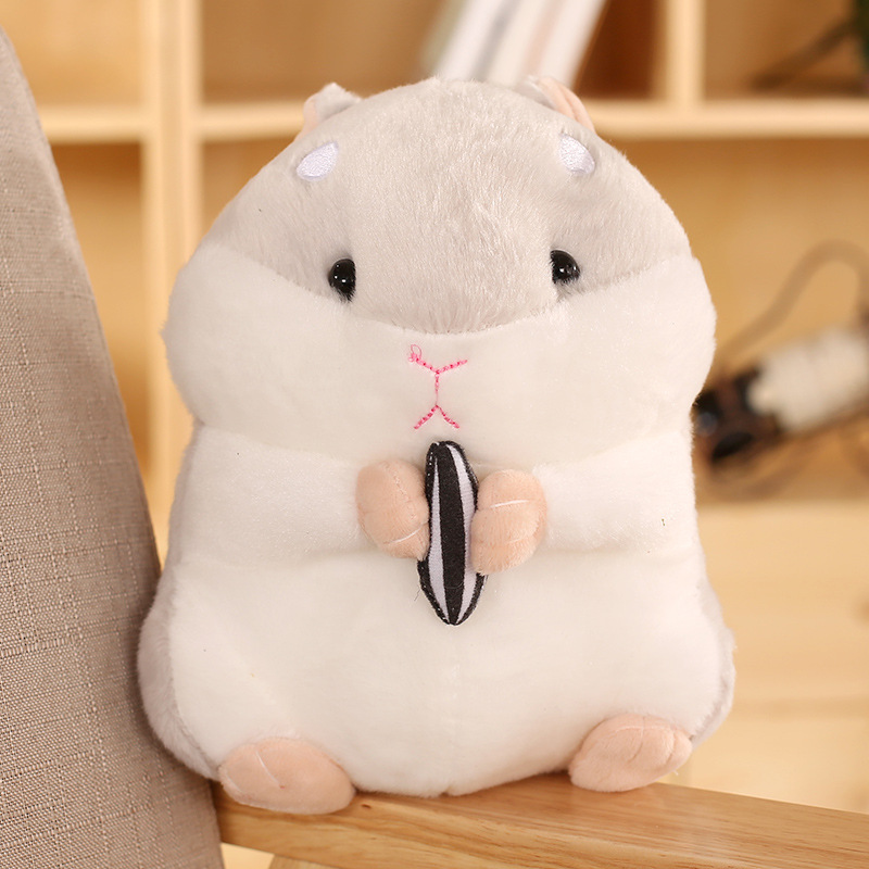 キュートでかわいいハムスターペンダント、ぬいぐるみ人形、メロンシードを抱くハムスター、動物人形、子供の誕生日プレゼント|undefined