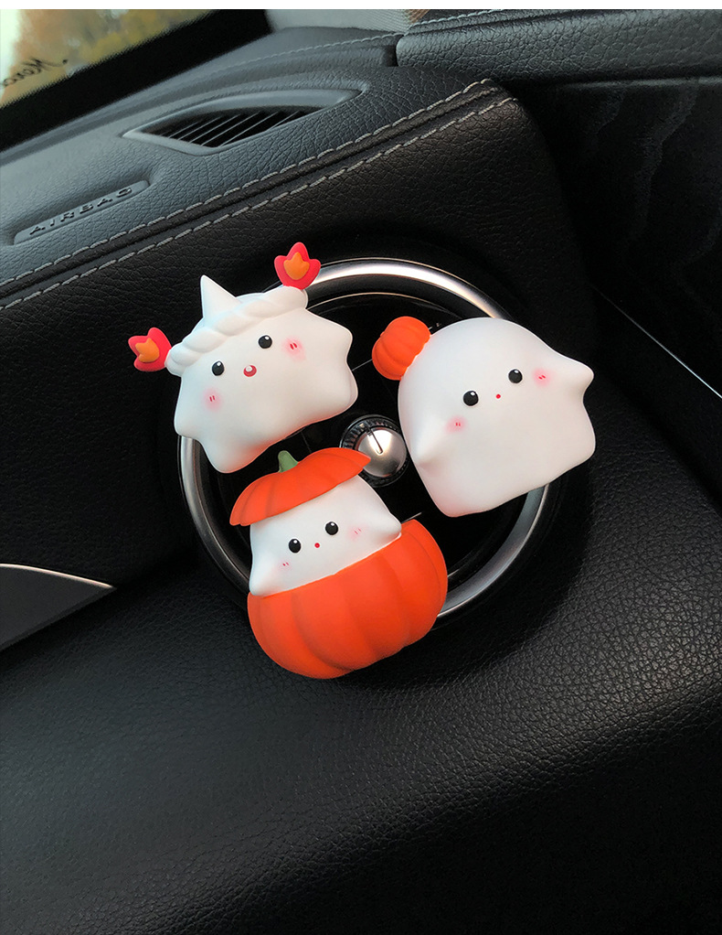 Halloween Car Aromatherapy Cute Little Ghost Magician Pumpkin Air Outlet Fragrance Decoration Girlfriend Gift