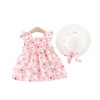 Summer dress with sleeves sleevless, small princess costume with bow, sleevless dress, Korean style