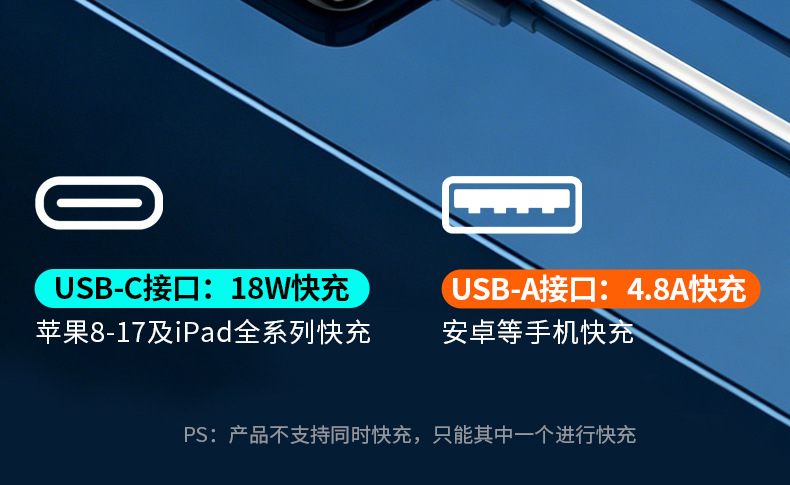 Jinghua Colorful Ambient Light Car MP3 Bluetooth Hands-Free 5.0 Dual USB Player Bluetooth Hands-Free FM Transmitter