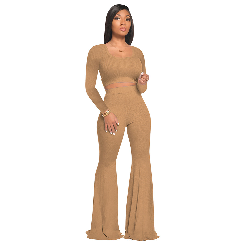 525g Weight Long Sleeve Sleeve Length Polyester Fabric Type Pant Co-ord Set Sets Type 2 Pieces Set Quantity Daily Occasion U Neck Neckline Slim Fit Type Solid Color Pattern Summer, Spring Season Women's Gender Printing Design Casual Style Daily Women's Casual Solid Color Polyester Printing Pant Co-ord Set Pants Sets 10