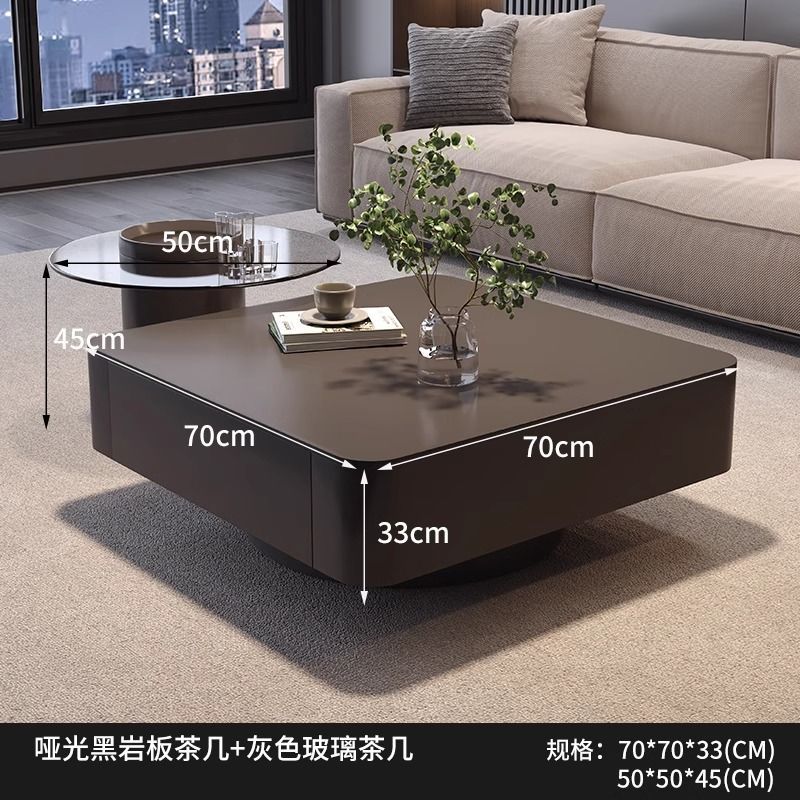 매트 블랙 + 그레이 유리 70*33+50