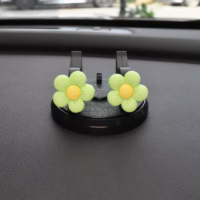Car phone holder: Navigation Stand Support - desktop-mobile-phone-bracket-new-flower-green