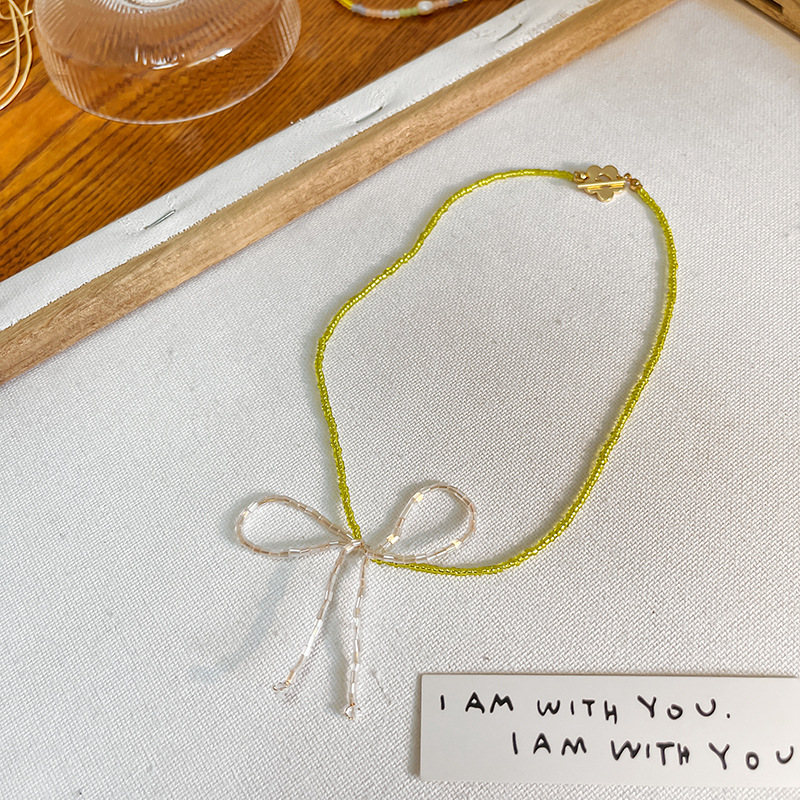 INS color caramelo con cuentas collar apilado vintage contraste color barroco perla Tulip colgante clavícula cadena femenina