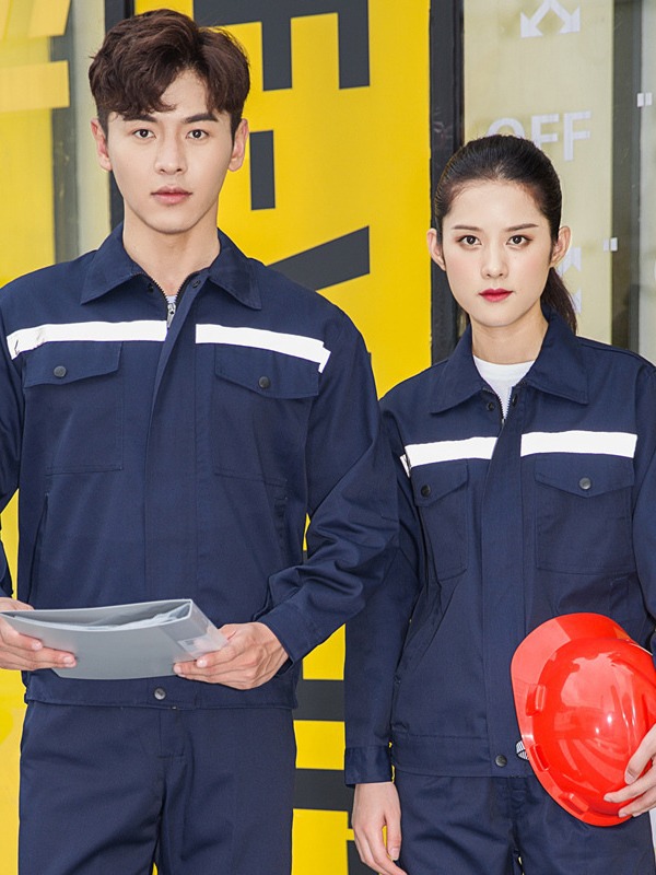 Trajes de trabajo de algodón primavera y otoño ropa de protección contra el desgaste gruesa barra reflectante taller de soldadura personalizada