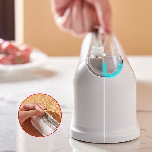 Plastic wrap cutter suction cup wall-mounted plastic wrap cutting box kitchen divider adjustable storage cutter