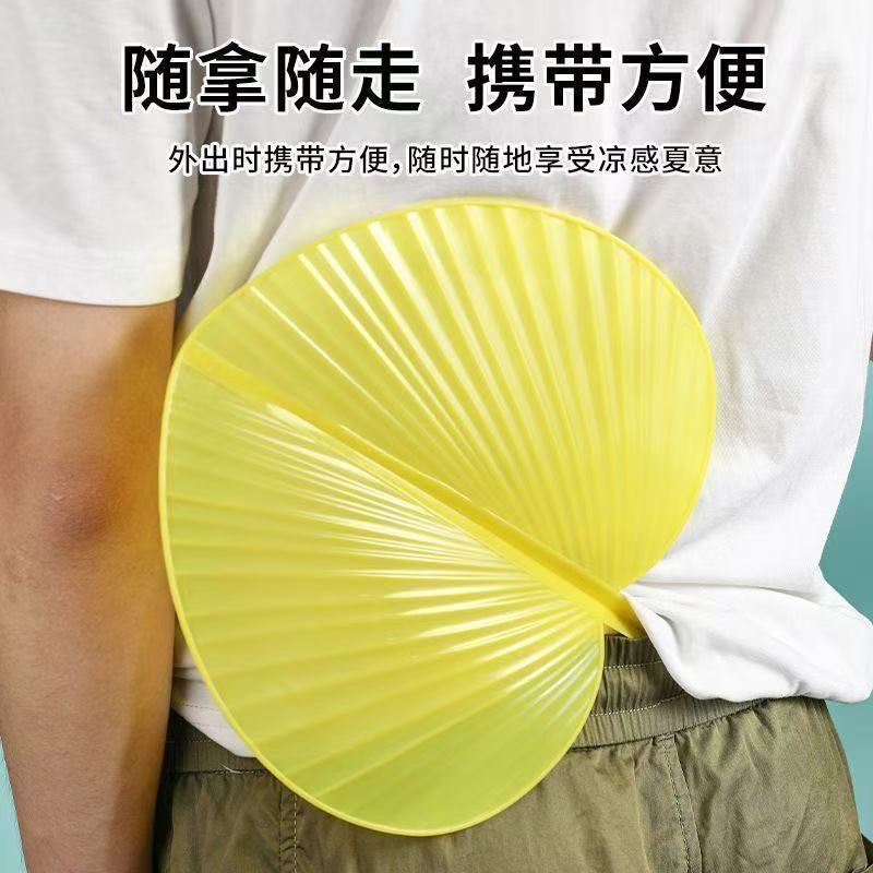 夏の涼しい扇子中国風のプラスチック製のイタチの扇子模擬バナナ扇子耐久性と靱性手回し落下防止ワンピース卸売|undefined