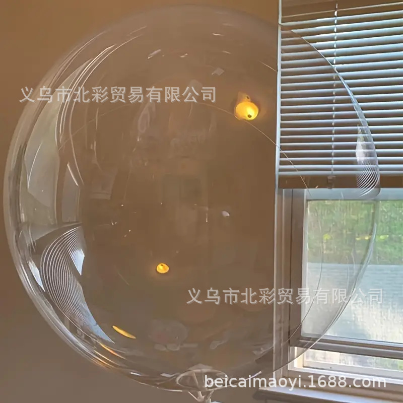 跨境工厂直销透明波波球 结婚婚礼婚庆BoBo球 生日派对布置用气球