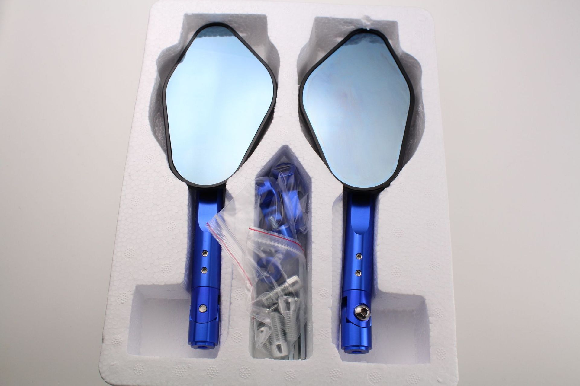 Universal Motorcycle Rearview Mirror Modification, Large-Angle Foldable Personalized Mirror, Side View Mirror, Reversing Assist