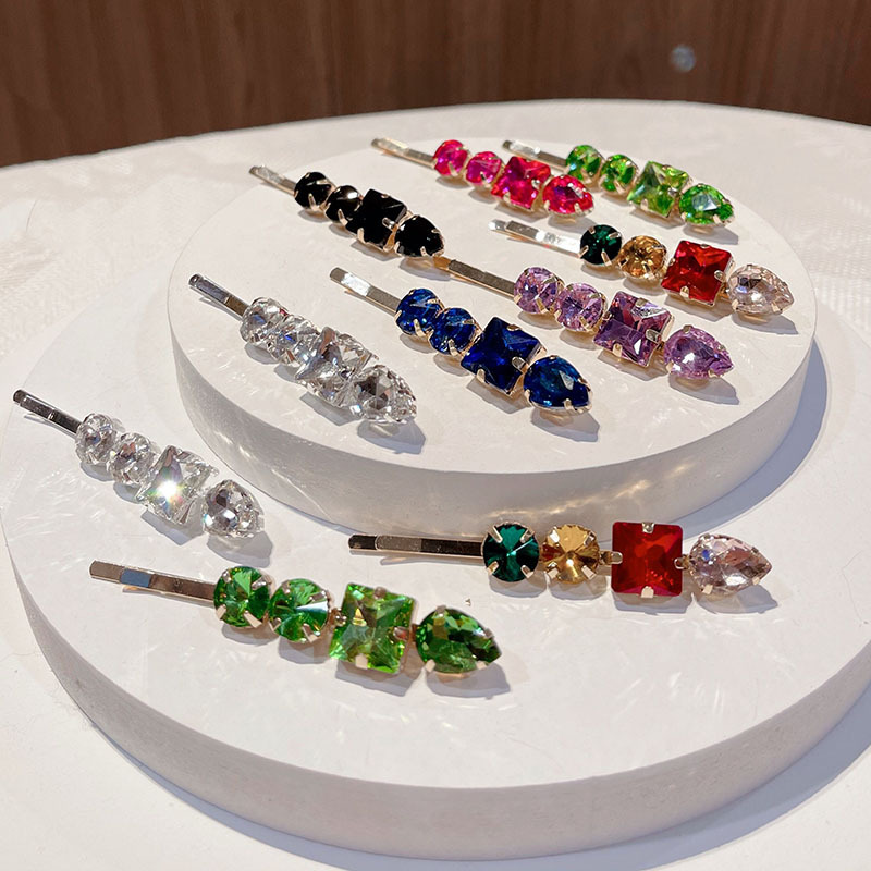 25g Weight Hair Clip Hair Accessories Type 1 Piece Quantity Classic Style Women'S Solid Color Rhinestone Diamond Hair Clip