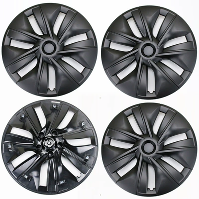 Samurai Decoration, Hub cover - 19y-old-style-edged-model-matt-black-no-label-set-of-4