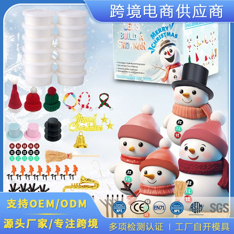DIY Рождественский глиняный снеговик Amazon ручной работы Snowball Зимние праздничные мероприятия