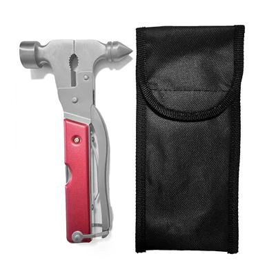 Car Fire Emergency Window — Qəza çəkici - red-aluminum-handle-sanded-version
