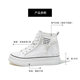 Genuine Leather High-Top Ankle Boots Women's 2023 Summer New Style Women's Martin Boots Thick Sole Heightened Mesh Hollow-Top Ankle Boots