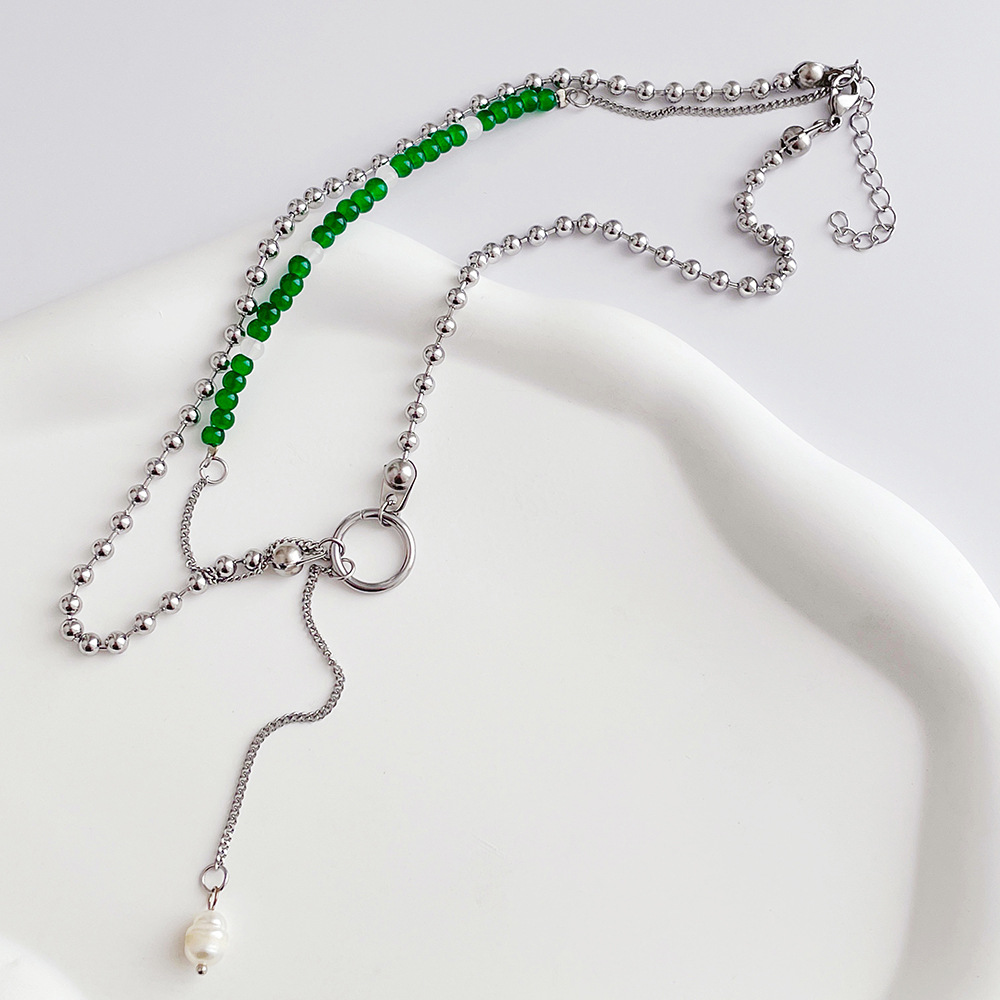 1 Piece Fashion Geometric Artificial Pearl Plating Womenu0027S Layered Necklaces