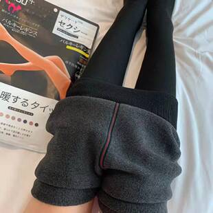 200D1200D Pantyhose Vertical Stripess 1900D High Waist Cashmere Hemmed Foot Stepping Thickeneded Leggings for Women High Density