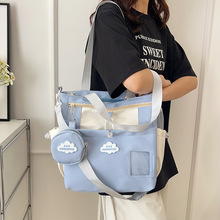 2025夏季新款韩系可爱少女轻便水桶包包女大容量通勤单肩斜挎包