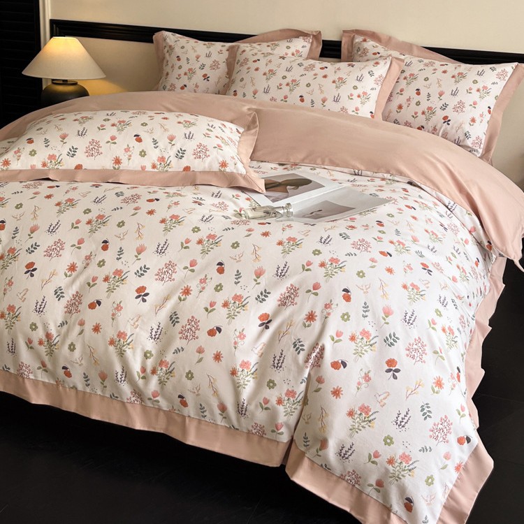 100% algodón molido, sábanas de cama de algodón