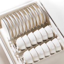 碗碟套装陶瓷碗景德镇陶瓷餐具套装碗盘子组合纯白简约家用餐具碗