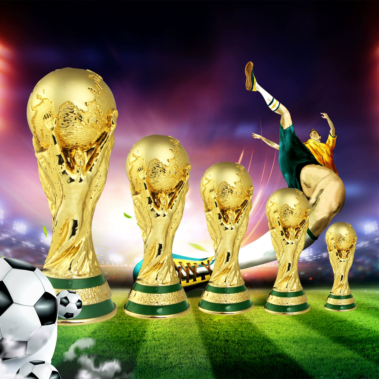Открывает World Cup Trophy Ornament Hercules Cup (ABS) — брелок на 160 см, сувенир для фанатов