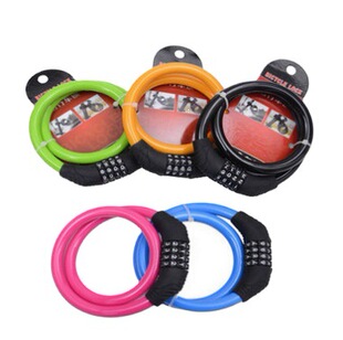 Bicycle lock mountain bike lock anti-theft lock combination lock dead fly wire lock electric car Cable Lock