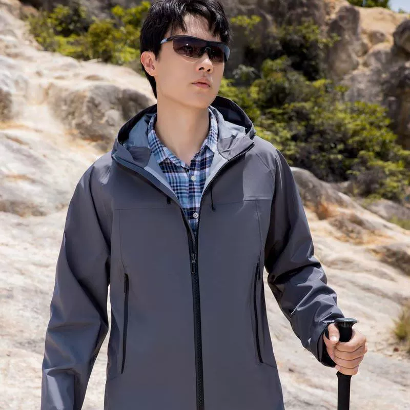 Однотонная функциональная куртка для мужчин и женщин, однослойная куртка Rush для пары, уличная свободная непромокаемая дорожная куртка, Спортивная ветровка