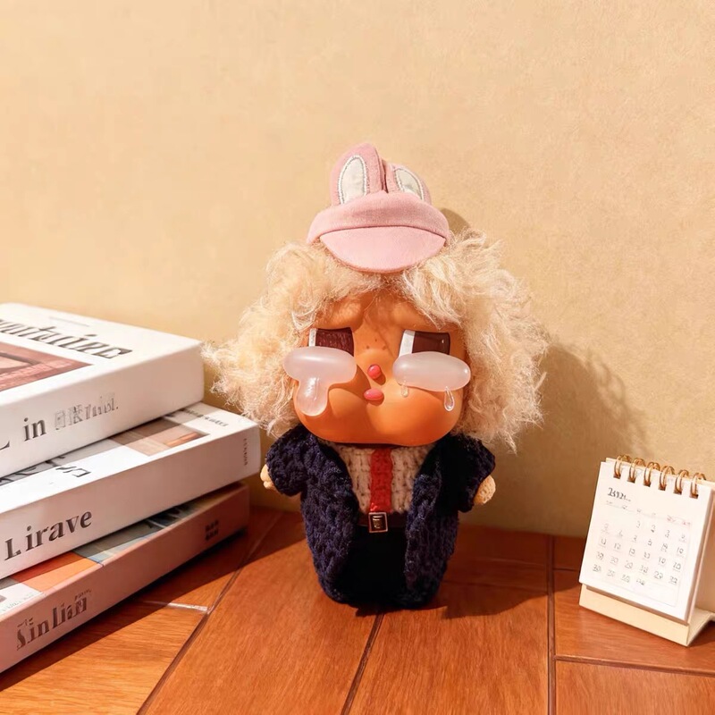 In-Stock Crybaby New Suit Doll Clothes Set Crying Baby Crybaby Vinyl Cute Sweater Super Adorable