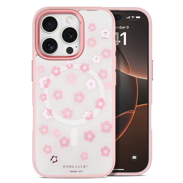 Gilded-Laser Flower (light pink shell + back plate)