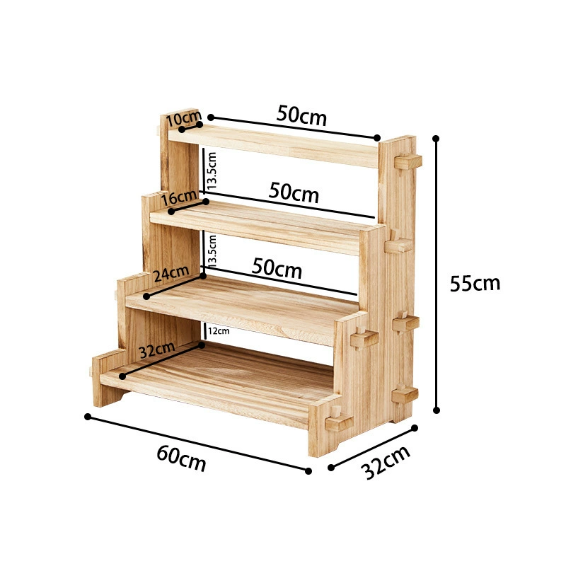 Multilayer tea set, teapot, tea cup from natural wood, storage system