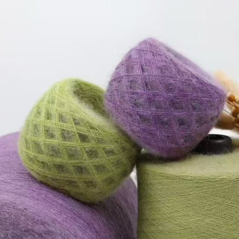 1/28NM高比例羊毛马海毛 10%马海毛12%羊毛52%尼龙26%腈纶 马海毛