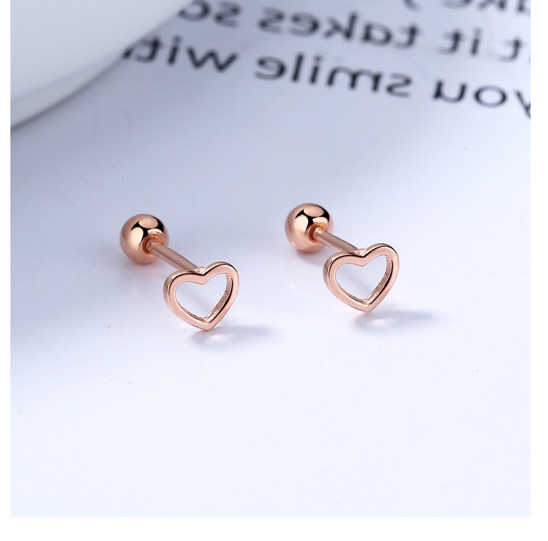 1g Weight 925 Sterling Silver Ear Needle Material Small Stud Earrings Classification Screw Backs Ear Cap Type 1 Pair Quantity Daily Occasion 925 Sterling Silver Material Heart Shape Pattern All Seasons Season Women's Gender Plating Design Simple Style Style 1 Pair 925 Sterling Silver 925 Sterling Silver Earrings Heart Shape Screw Backs Small Stud Earrings