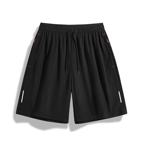 Specially available for popular European version men's casual quick-drying shorts, summer thin reflective strip outdoor sports ice silk pants