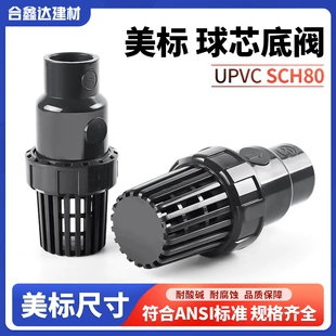 Шаровой обратный клапан UPVC с сеткой американский стандарт