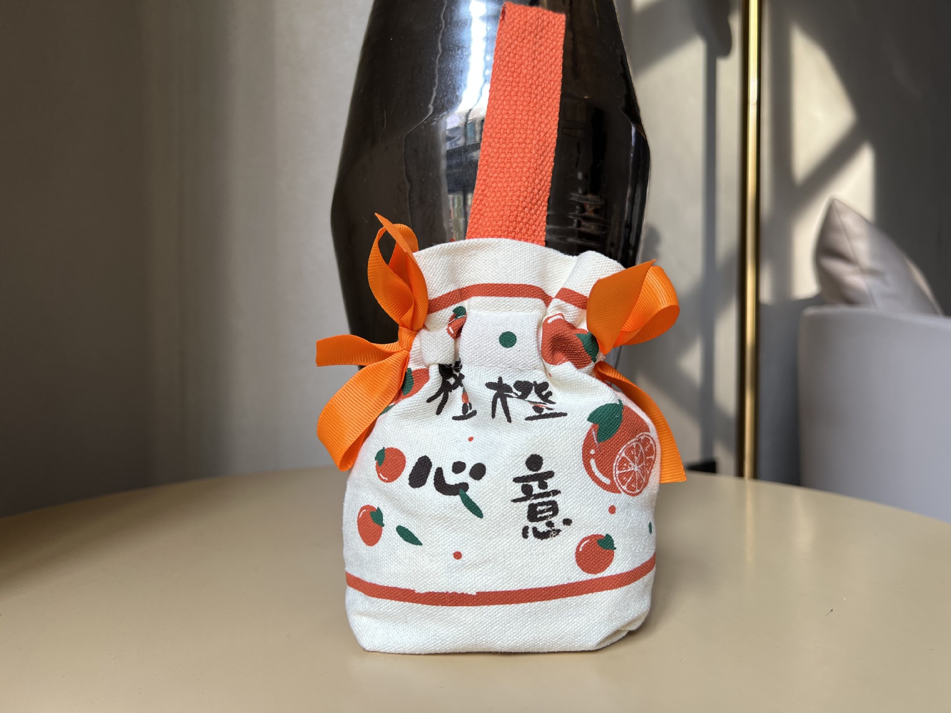 오렌지 하트 [선물 전용] [소형 사이즈] 16*15*5