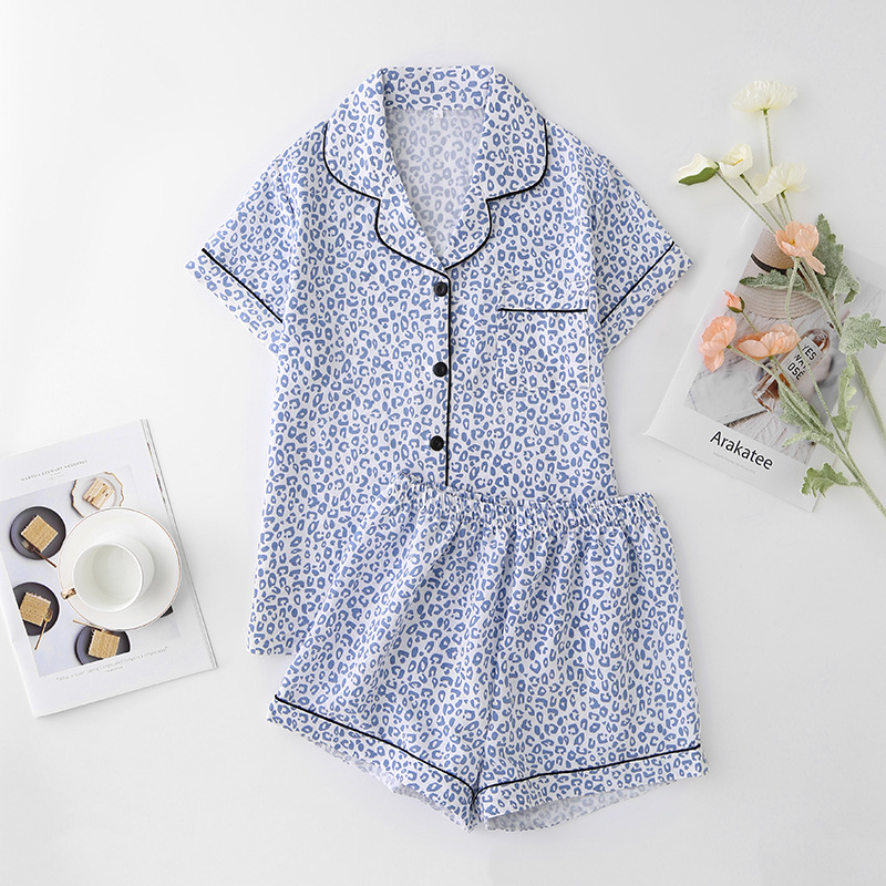 ZF-클라우드 짧은 턴어라운드-레오파드 블루