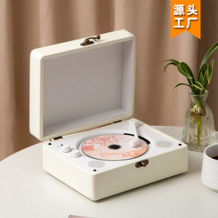in stock Amazon Explosive Portable Retro Album Bluetooth Player Birthday Gift Audio All-in-One CD Player