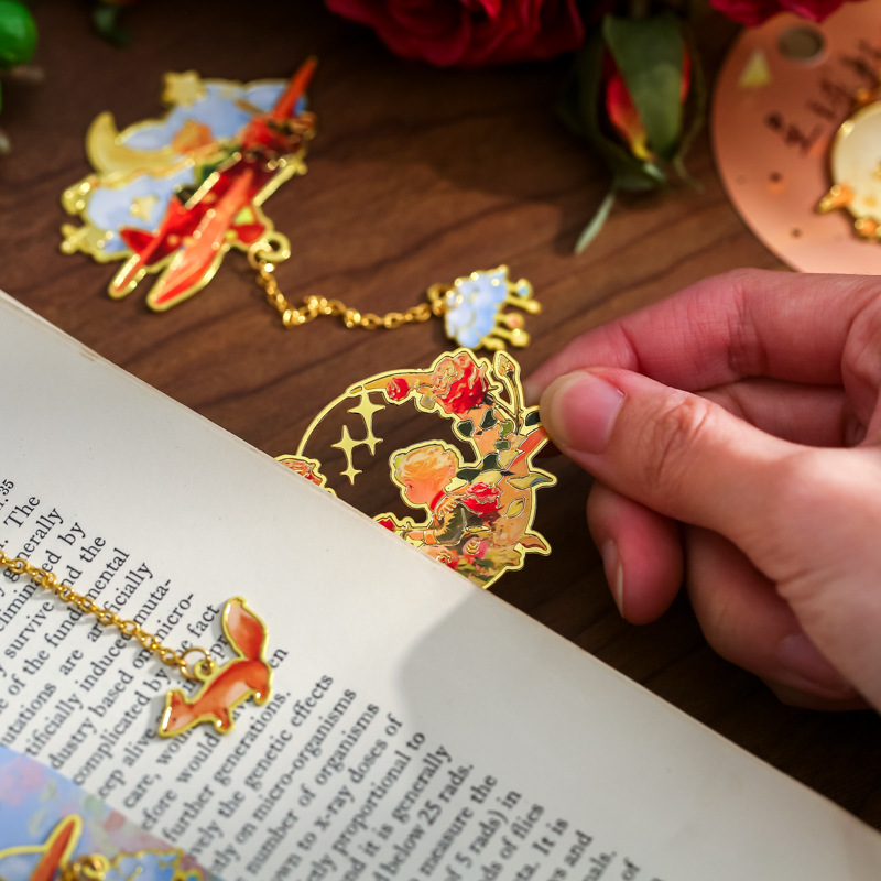 Mr. Paper Metal Marcadores Galaxy Jiyu Series Recuerdos de atracciones turísticas Marcadores de lectura para estudiantes de alto valor