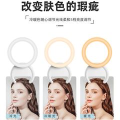 Outdoor Portable Phone Light for Women, Beauty Selfie Light, Makeup Shooting Phone Live Streaming Selfie Light, Rechargeable