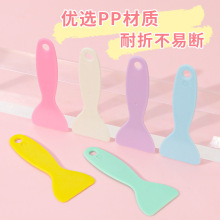 厂家现货汽车窗贴膜小刮板彩色贴纸手账小黄铲咕卡马卡龙塑料刮板