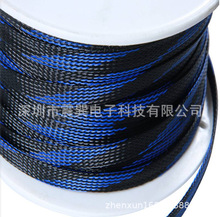 彩色编织网管 PET高阻燃伸缩网管 尼龙扩充网状耐高温套管 花纹网