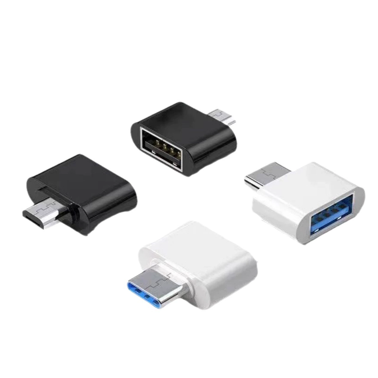 Car mobile phone USB music movie data transmission OTG adapter Android type to USB expansion mobile phone