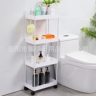跨境带多物架收室卫生间厨房移动小推车收纳架工厂销