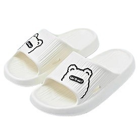  New EVA Household Slippers for Couples Thick-soled Lightweight Cartoon Indoor Bathroom Sandals and Slippers Wholesale