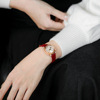 Retro small design square watch, belt, 2022 collection, simple and elegant design