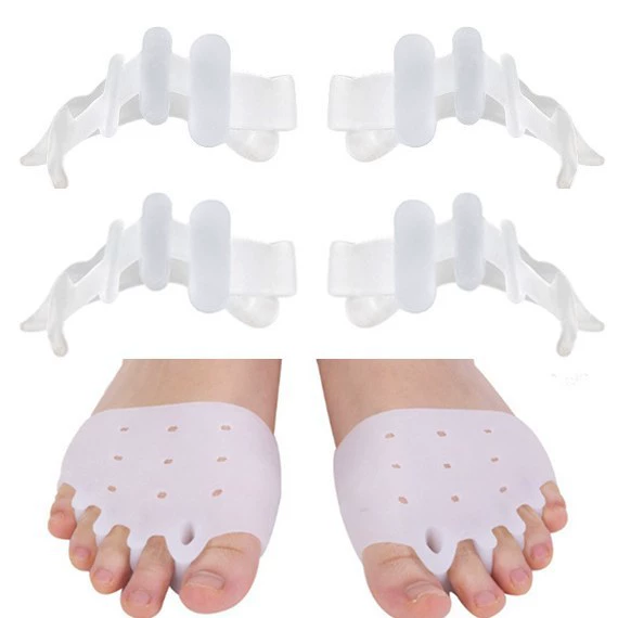 Накладки на большие пальцы ног при вальгусной деформации, амортизирующие, мужские и женские, с разделением пальцев, от производителя.