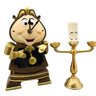 Beauty and the Beast Candlestick Lumia Candlestick Ornaments Alarm Clock Ornaments Table Lamp Ge Shihua Pendulum Clock Collection