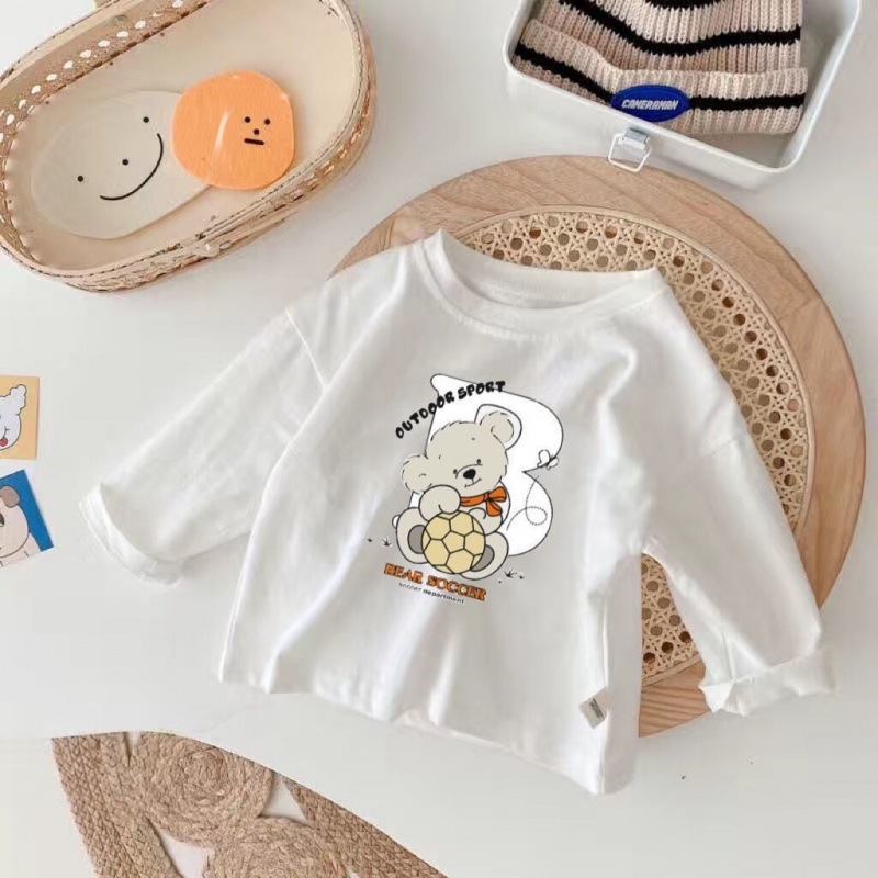 Белый футбольный лонгслив