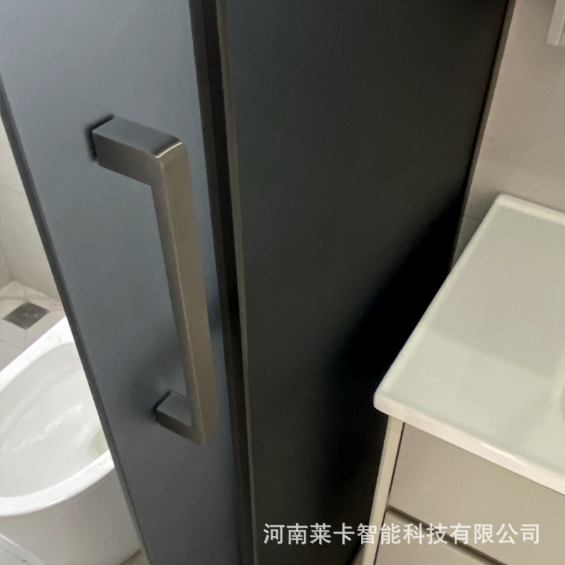 Mampara de Ducha de Vidrio Templado 1 Panel Fijo y 1 Móvil, Marco Estrecho, para Baño