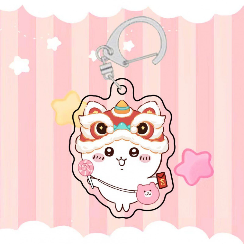 Acrylic cute keychain, cartoon creative pendant