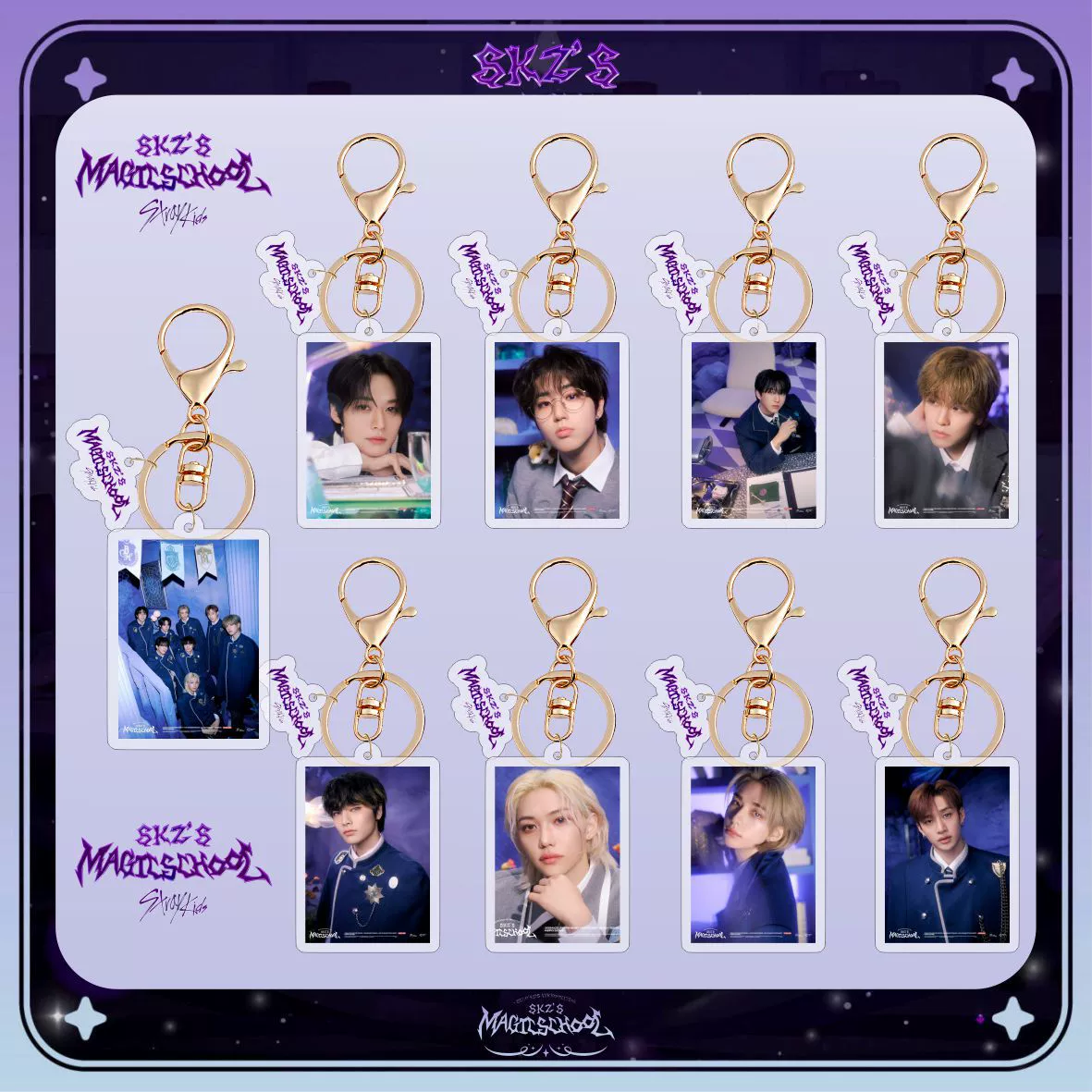 Stray Kids 24-летний Ackle Key Buckle Jewelry Wing Xing Zhou Bian Huang Yanchen KOOP